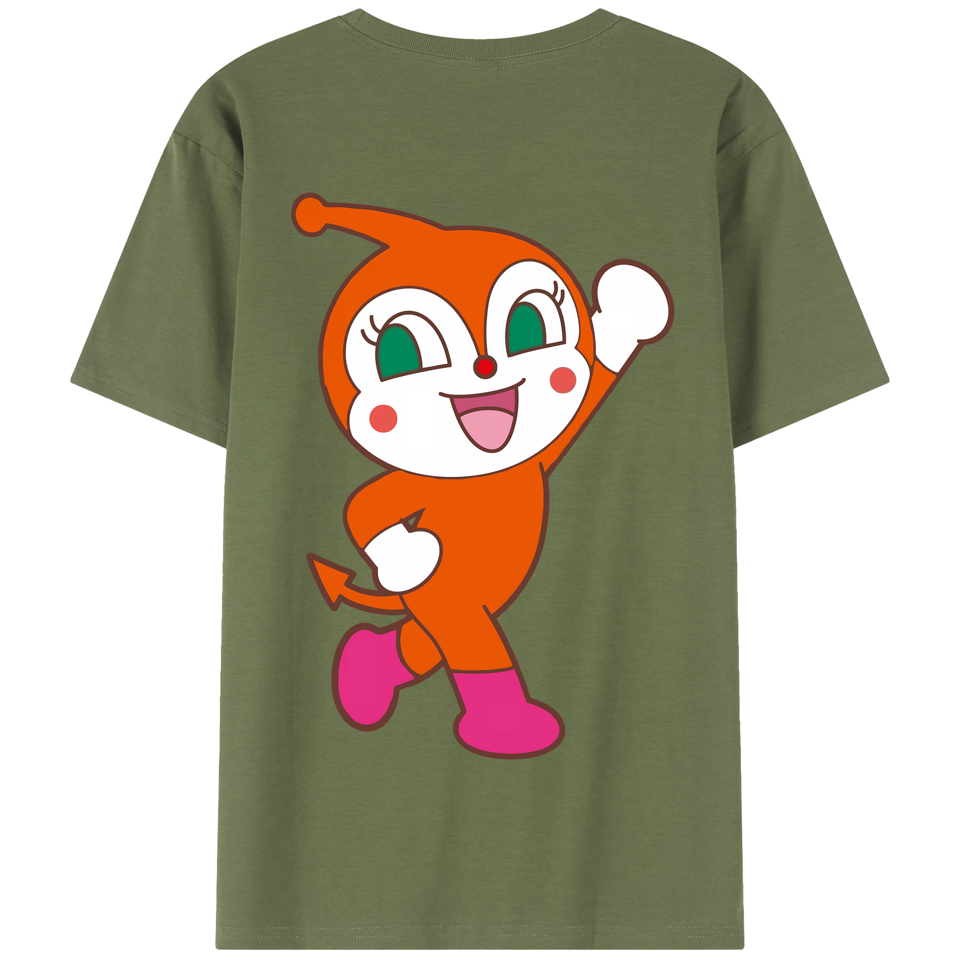 （画像用） アンパンマン Anpanman 綿100％半袖Tシャツ（背面プリント）